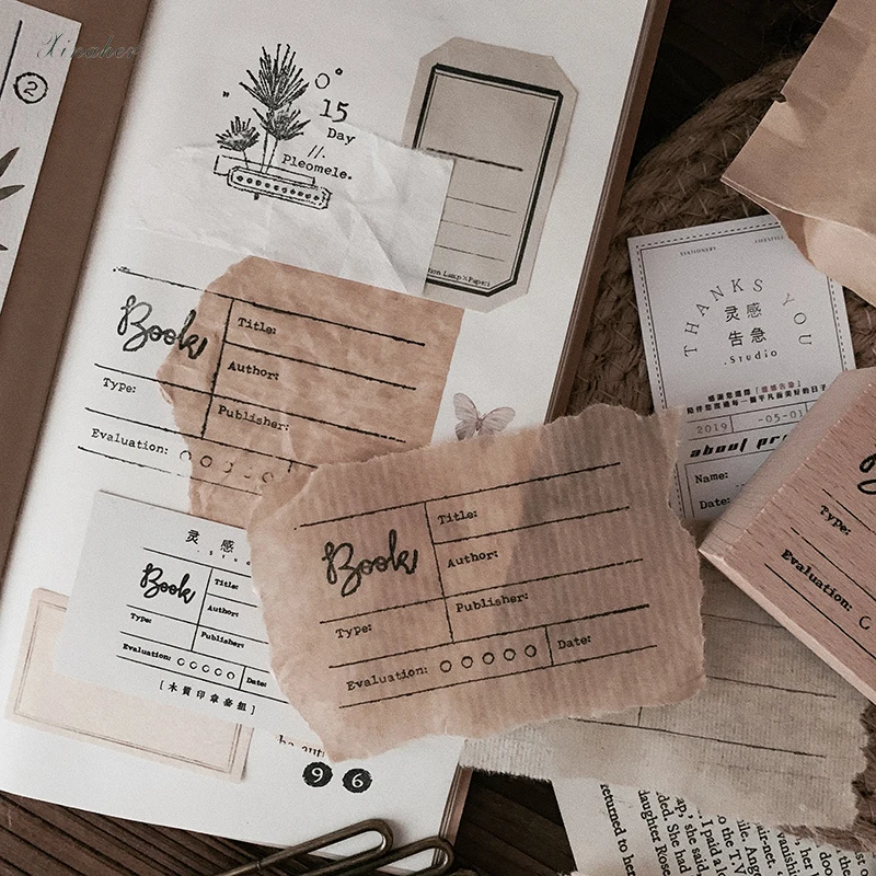 XINAHER винтажная записная книжка серия штамп DIY деревянные резиновые штампы для scrapbooking канцелярские принадлежности Скрапбукинг Стандартный штамп