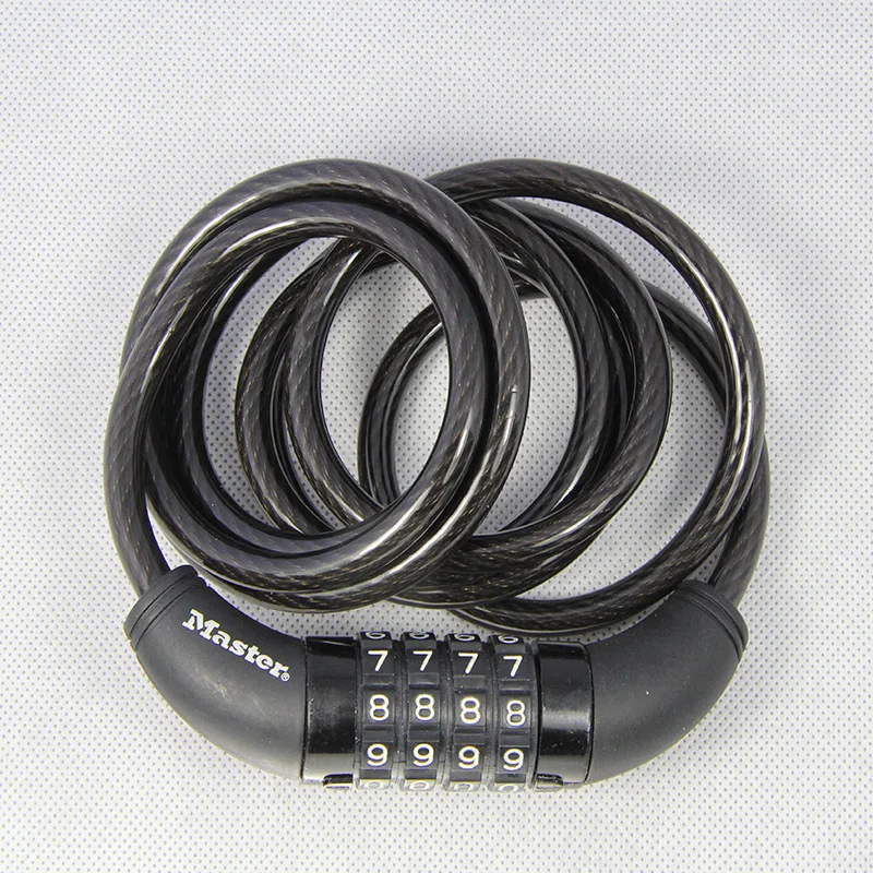 

America Master Lock Bicycle Password Cable Lock Mountain Bike Lock E-Bike Lock Anti-Theft Lock 8114D