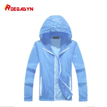 

ROEGADYN Outdoor Sports Coat Ultra-light Rainproof Windkicker Running Jacket Waterproof for Women Men Hoodie Quick Dry Jacket