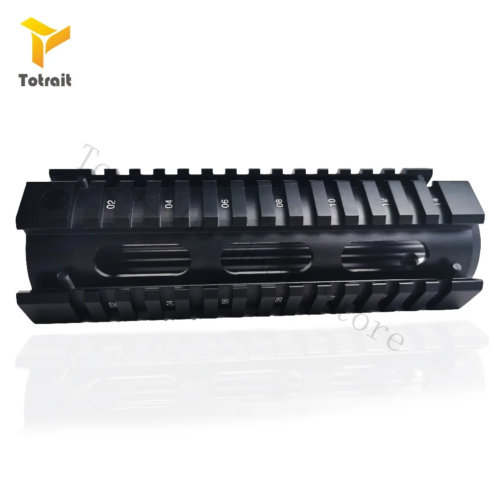 TOtrait 6,7 дюймов AR15 M4 Carbine Handguard страйкбол AR-15 RIS drop-in Quad Rail Mount Tactical Free Float Picatinny Handguard