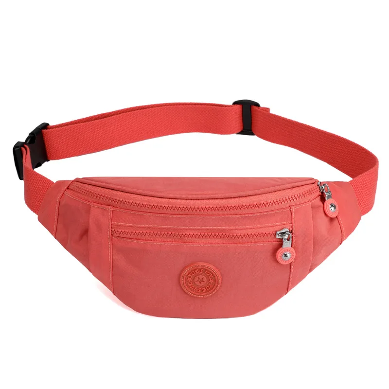

New 6 Colors Solid Fanny pack women's Nylon Small Belt bag women's Casual Sports Banana bag Fashion Mini Bag for phone
