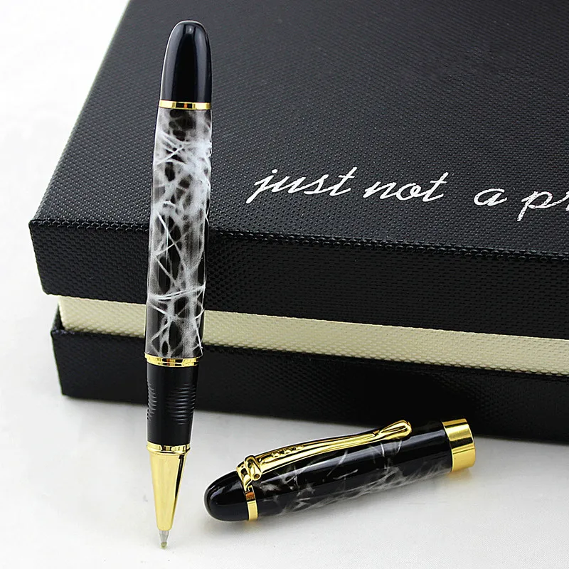 

Luxury Metal Roller Ball Pen with 0.5mm Black Ink Refill Ballpoint Pens Signature pen for Christmas Gift Ballpoint pen
