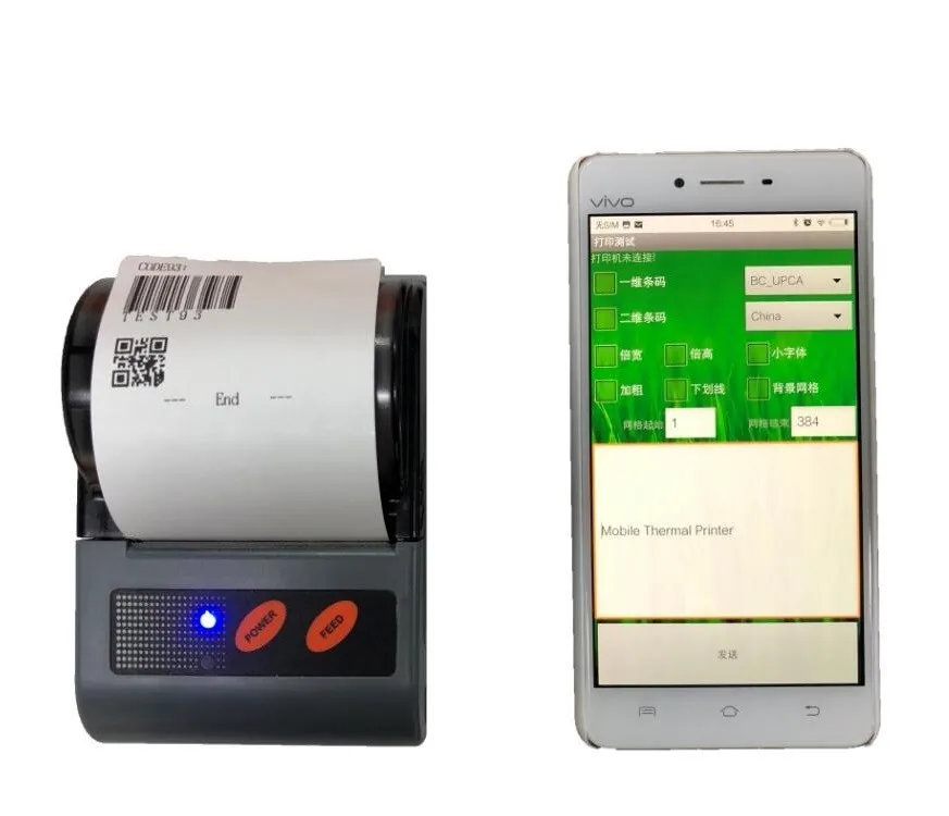 

58mm Portable Bluetooth Thermal Printer for PDF Printing