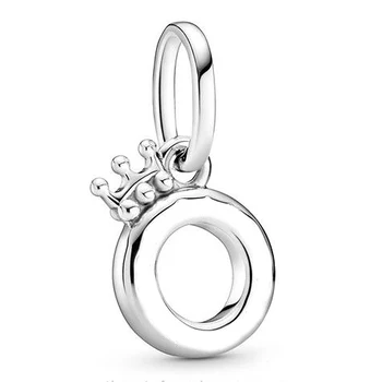 

Original Open Centre Crown O Necklace Pendant Beads Fit 925 Sterling Silver Charm Bracelet Bangle Diy Jewelry