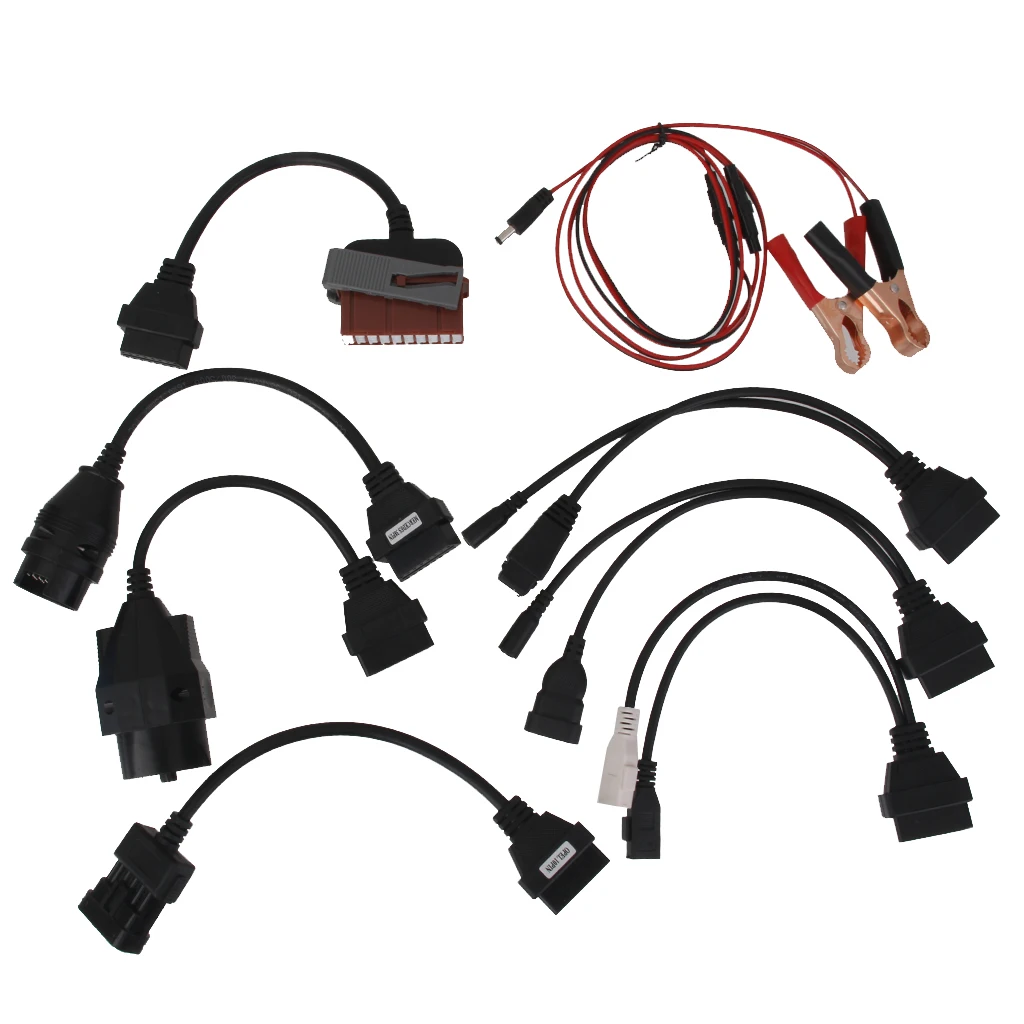 8 шт. автомобильный адаптер Кабели OBD2 OBDII разъем диагностические инструменты для