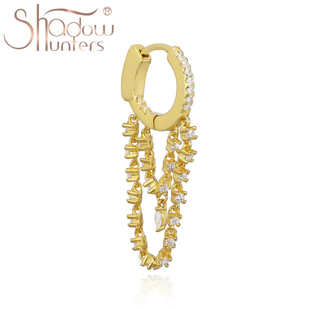 

Женские серьги-подвески SHADOWHUNTERS, серебряные серьги с кисточками и кристаллами, особый подарок на день рождения, ювелирные изделия 925