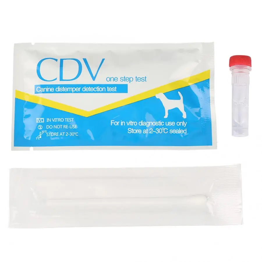 Собака CDV собачья дистема вируса/CPV собачья парвовирусная тест-полоска для домашних животных забота о здоровье домашних животных Товары для домашних животных - Цвет: CDV