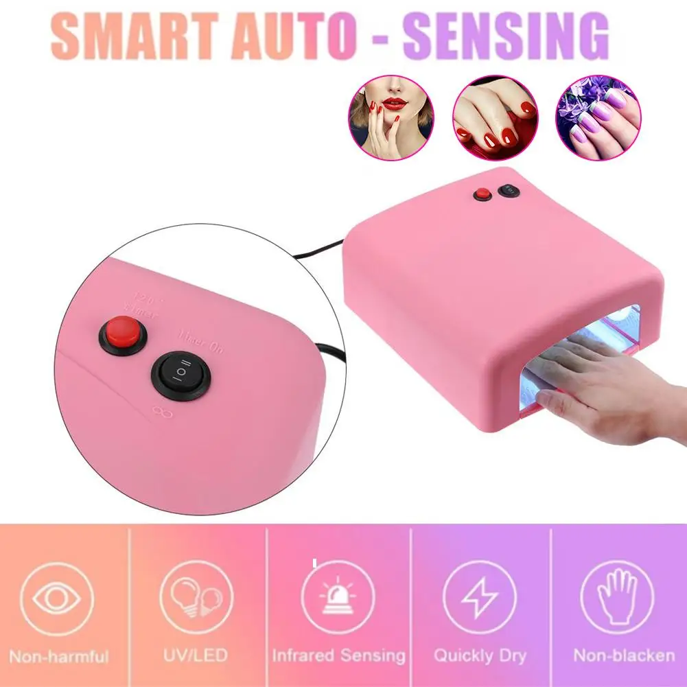 

Hot Sale Set For Manicure Nail Kit Set Gel Varnish Set UV Gel Polish 36W LED Lamp Gel Varnish Nail Polish Set UV Machine