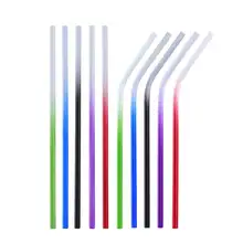 Красочные нержавеющей стали питьевой соломинки многократного использования металла питьевой напитков соломинки портативный соломинки
