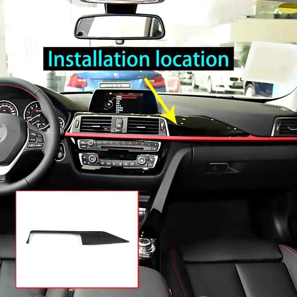 

Декоративная панель центральной консоли из углеродного волокна для BMW 3 серии F30 M3 M4 2014-2018, аксессуары для левого руля