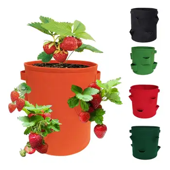 

Felt Planting Bag Grow Bag Breathable Nonwoven Cloth Strawberry Vegetables Planter Growing Bags For Garden Balconies Greenhouses