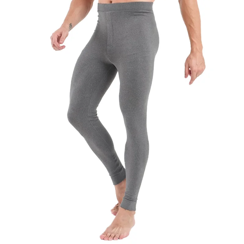

Winter Autumn Mens Wool Underwear Solid Thicken Men's Warm Underpants Leggins for Home Thermal Underwear Male Layered Clothing
