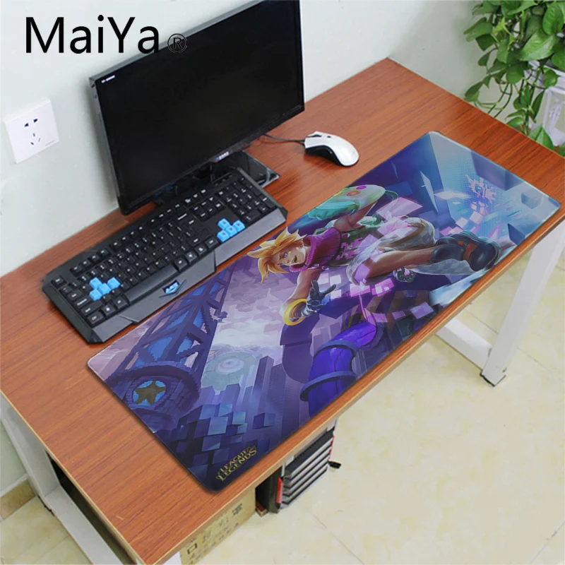 MaiYa Arcade Ezreal League of legends резиновый коврик для мыши большая акция большой игровой коврик для мыши клавиатуры коврик