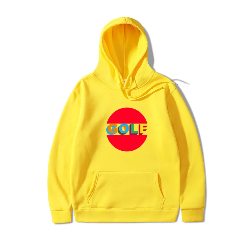 yellow golf hoodie