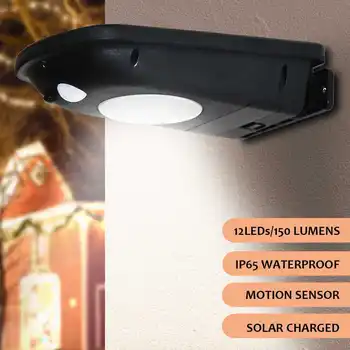 

2pcs LED Outdoor Security Lighting Wall Lamp Solar Street Light Waterproof IP65 PIR Sensor Motion Light Control for Garden Yard