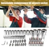 82pcs/Set Hand Tools for Car Repair Ratchet Spanner Wrench Socket Set Professional Bicycle Car Repair Tool Kits ► Photo 3/6