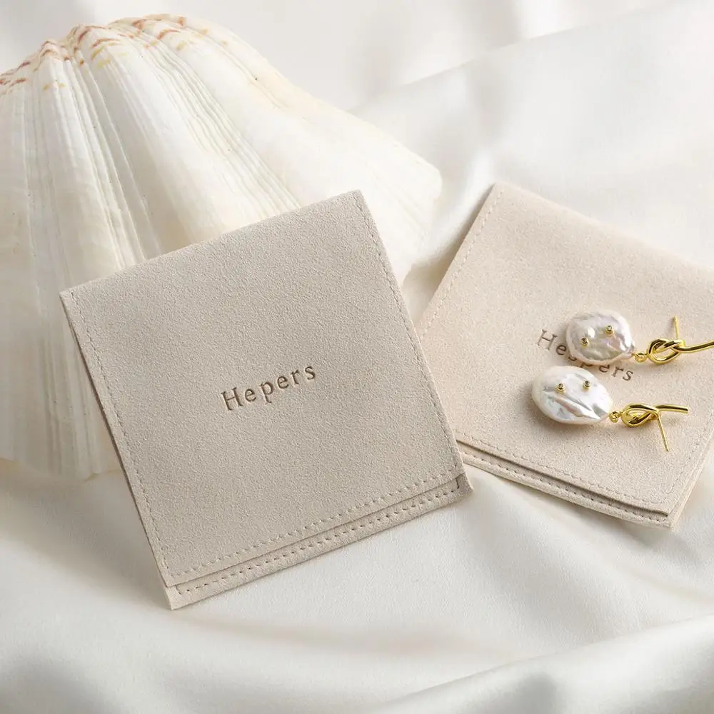 Сумки для ювелирных изделий-конвертов с индивидуальным логотипом из микрофибры