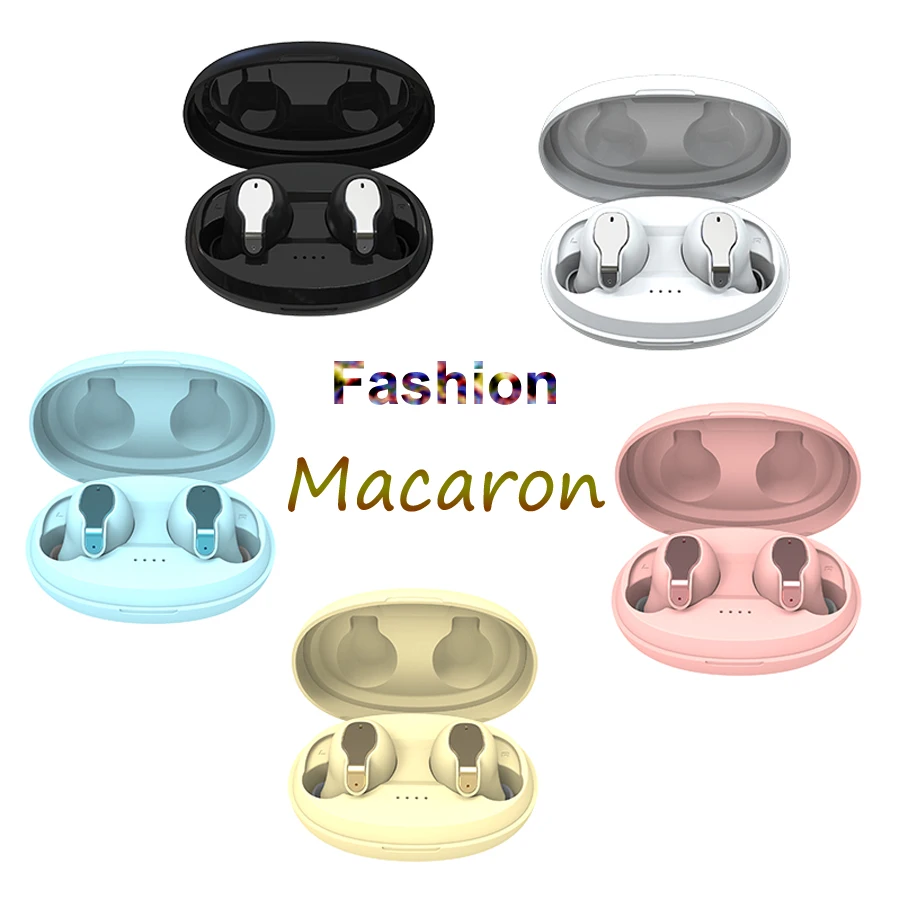 Macaron TWS Bluetooth беспроводные наушники сенсорная гарнитура стерео с микрофоном для