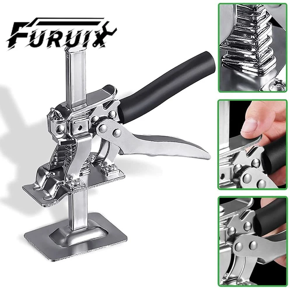 Guolich Labor-Saving Arm Door Use Board Lifter Cabinet Jack Clamp Tile Leveling System Handheld Jack Tool 440 Lb / 200 Kg