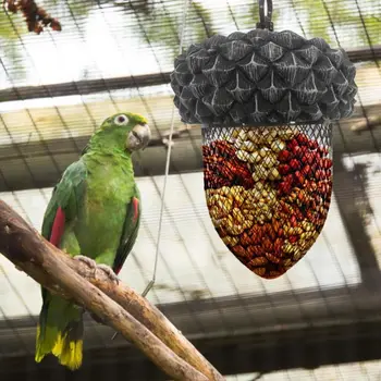 

Cute Acorn Shaped Bird Automatic Feeder Outdoor Haning Squirrels Food Dispenser K4UA