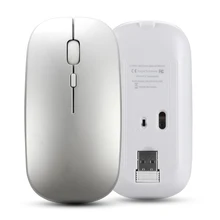 Горячая перезаряжаемая Беспроводная Bluetooth мышь USB двойной режим Игровые Мыши для ПК геймера ноутбука