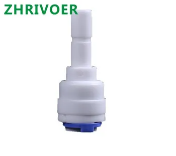 

OD Hose Connection 1/4" Stem Quick Coupling Reverse Osmosis Aquarium System RO Water Plastic Pipe Fitting Straight 1/4" 3/8"