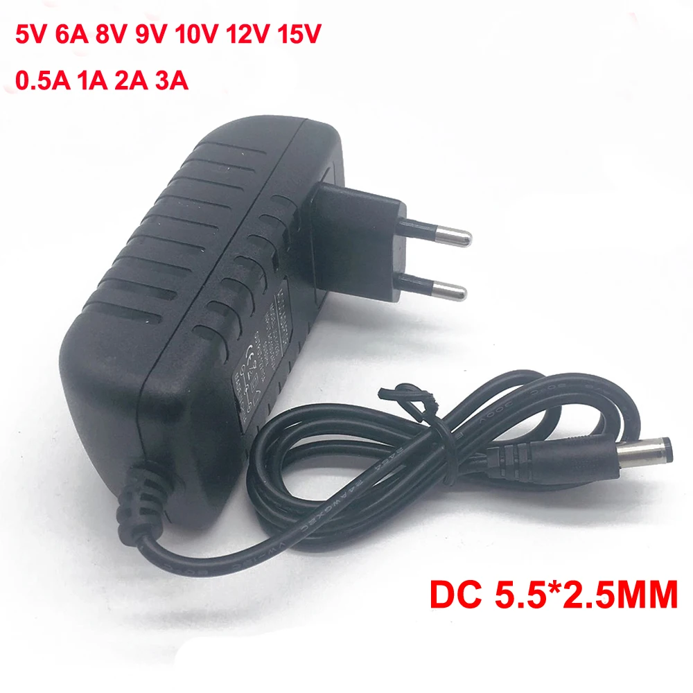 AC 110-240V DC 5V 6V 8V 9V 10V 12V 15V 0 5 1A 2A 3A Универсальный Мощность адаптер питания Зарядное