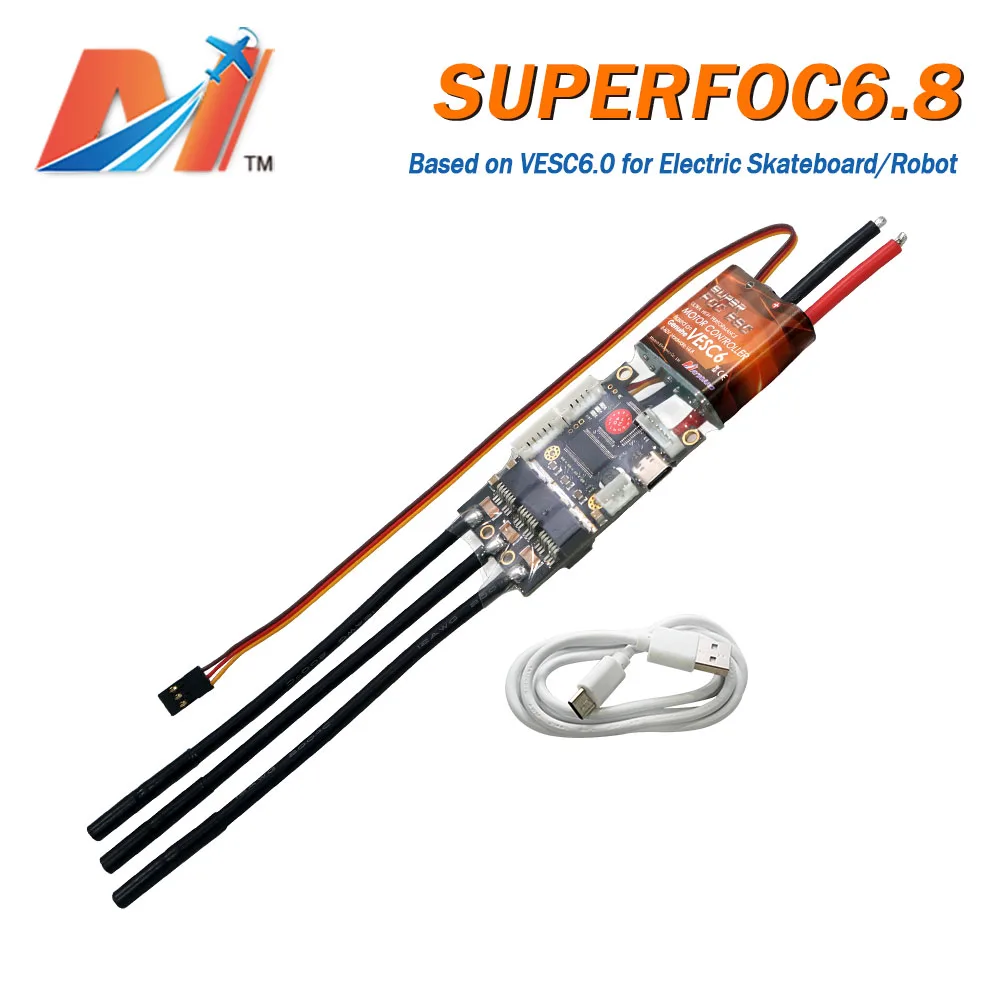 Maytech SUPERFOC6.8 50A VESC на основе VESC6 контроллер скорости для Esk8 внедорожный