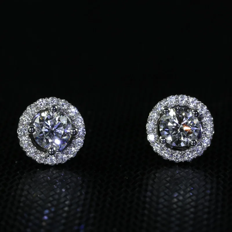 Stud Earrings For Women S925 Silver Cubic Zirconia Wedding Romantic Bridal Fine Jewelry Engagement Brincos Drop Shipping CCE032