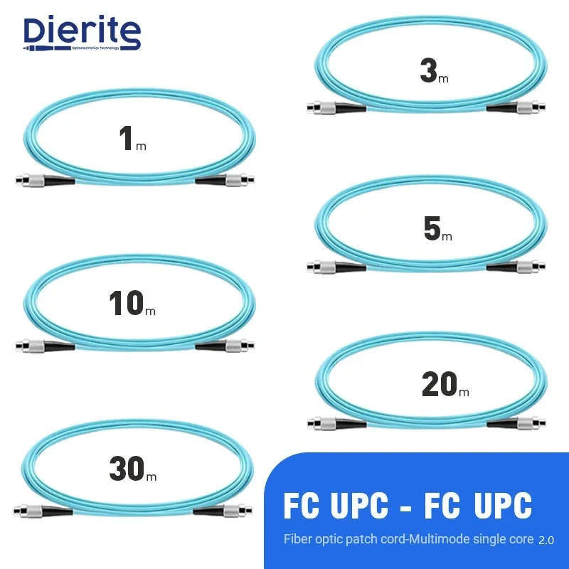 1Pcs 30m FC UPC TO FC UPC OM3-150 Fiber Patch Cable Simplex Jumper One Core Patch Cord Multimode Simplex 2.0mm Fast Transmission fast gearbox transmission gearbox 8js85f