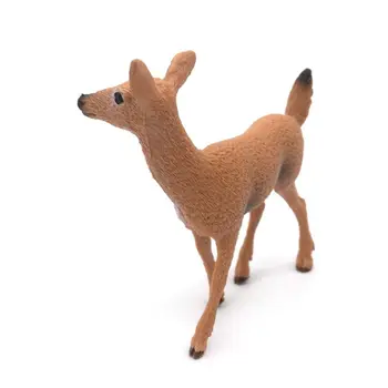 

Set of 6 christmas Deer Figurines Cake Toppers for christmas decor , Deer toy