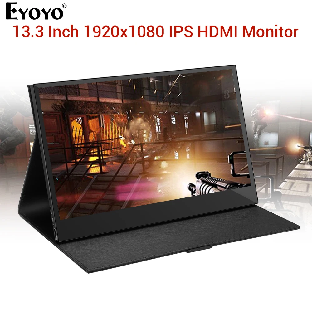 Eyoyo EM13L 13," 1920X1080 портативный монитор ПК для Windows 7 8 10 PS4 FHD lcd HDMI ips экран игровой монитор ультра тонкий дисплей