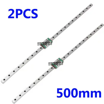 

2PCS 500mm Miniature CNC Linear Rail Sliding Motion Mini Slide Rail Linear Guide W/ MGN12H Sliding Block for CNC 3D Printer DIY