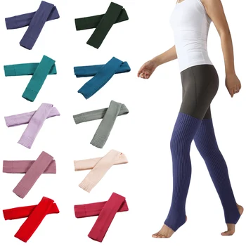 

Women Over the Knee Sleeve Step Foot Socks Latin Yoga Thigh Warmers Socks WATMX0007