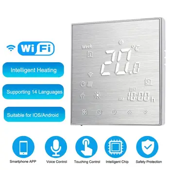 

New Wifi Voice Control Smart Hot Water Thermostat Controller Water Heating Interface Digital Temperature Controller For European