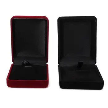 

2pcs Exquisite Flannel Jewelry Storage Box Necklace Pendant Jewelry Display Organizer Holder Case Collection Gift Organizer New