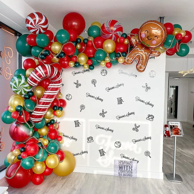 Ballon Père Noël Rodolphe Transparent - Joyeux Noël 