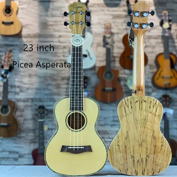 

23 Inch Ukulele Picea Asperata Solid Mini Guitar 4 High Quality Ukulele Concert Musical Instrument Gift UK2388