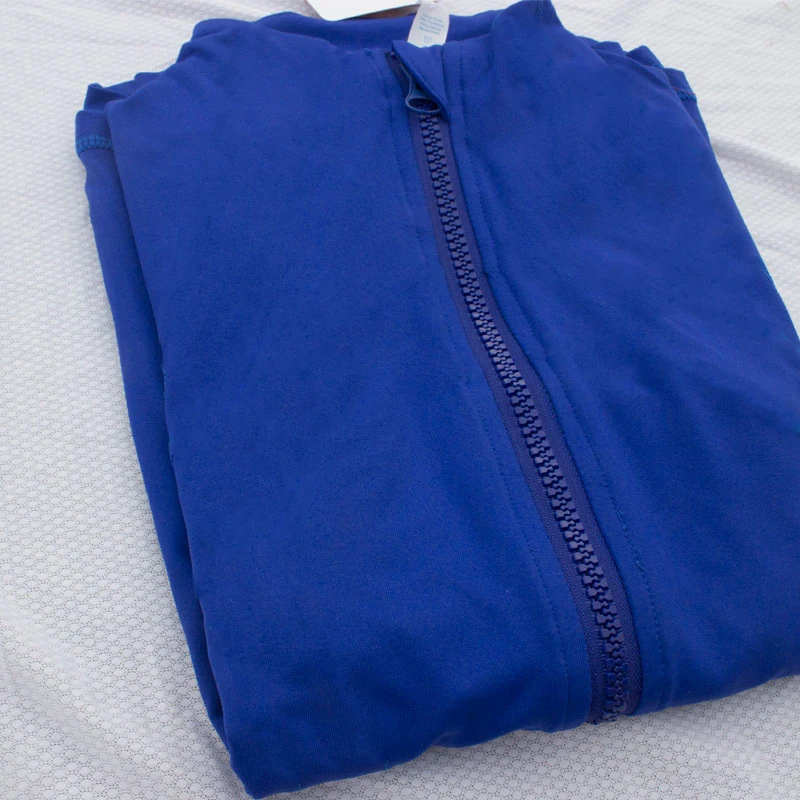 Женская куртка с капюшоном для бега, толстовка с длинным рукавом, женская спортивная куртка на молнии для йоги, фитнеса, спортзала, рубашки для женщин, Прямая поставка - Цвет: blue