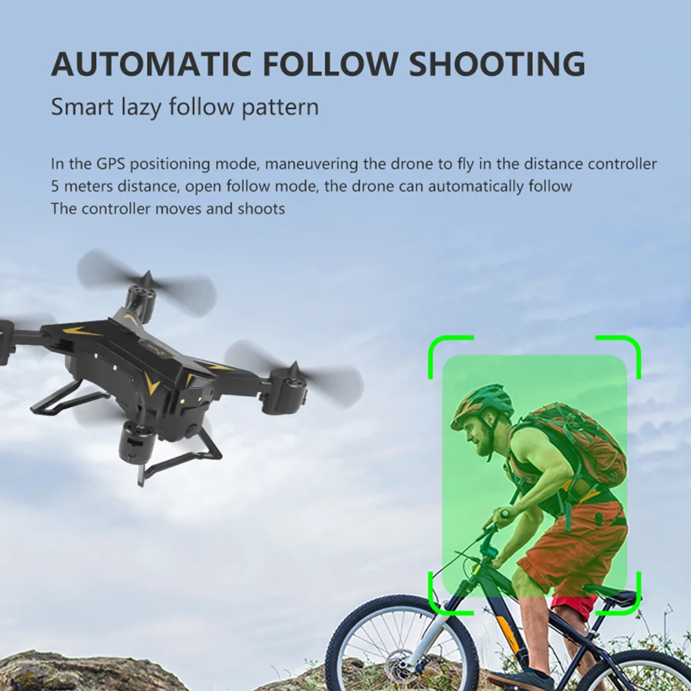 RC Drone 4K Full HD Camera 5G WIFI GPS Follow Me Quadcopter Professional Wide Angle Helicopter 2000 Meter Control Distance