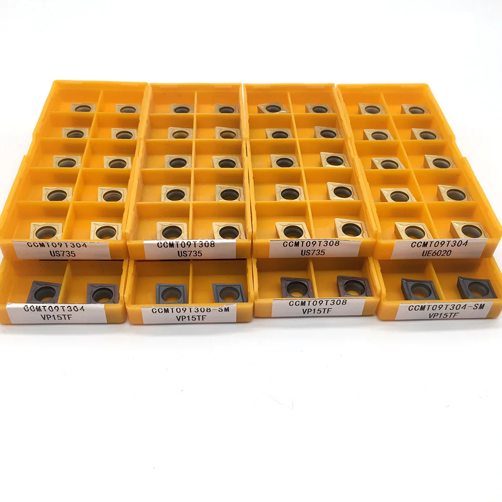 10 шт. CCMT09T304 CCMT09T308 US735 UE6020 VP15TF карбидная вставка для токарного станка с ЧПУ Инструменты инструменты для нарезания внутренней резьбы