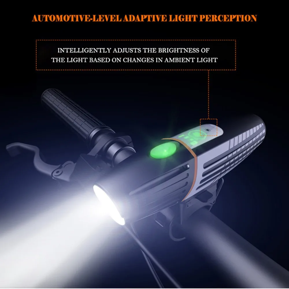 Bicycle LED lamp headlight accessories flashlight mountain bike safety warning waterproof UCB rechargeable bike lights 50A21 (15)