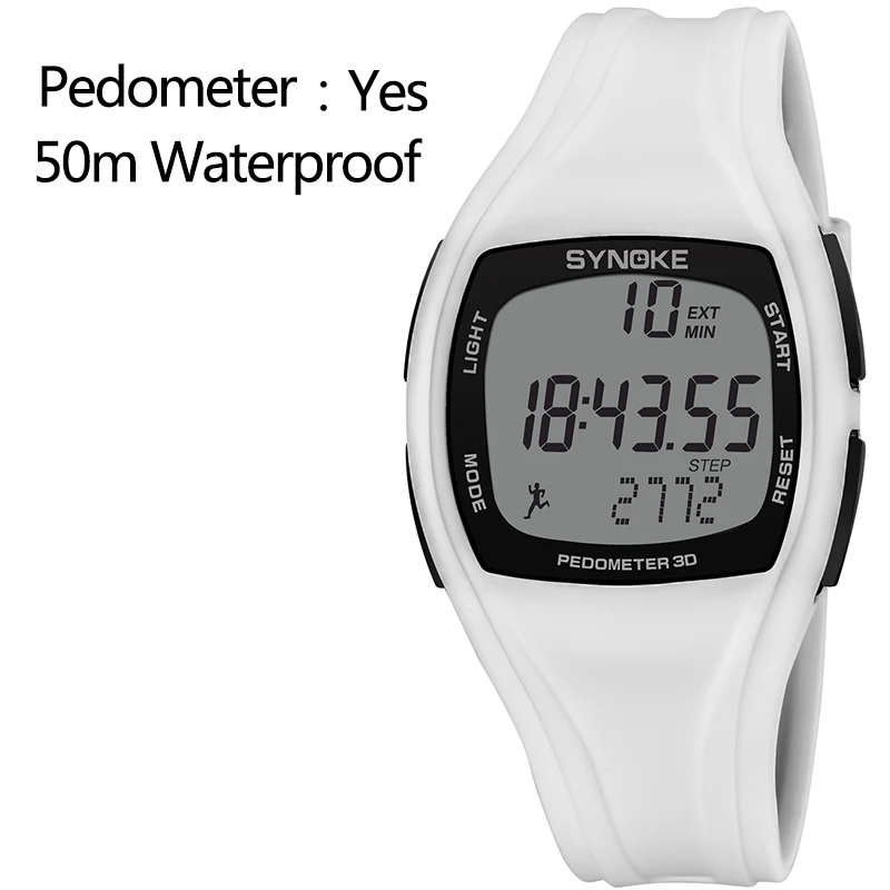 Digital Watch For Men SYNOKE Brand Pedometer Multi-function Sport Watch Men 50M Waterproof Clock Alarm Chrono reloj hombre 9105 