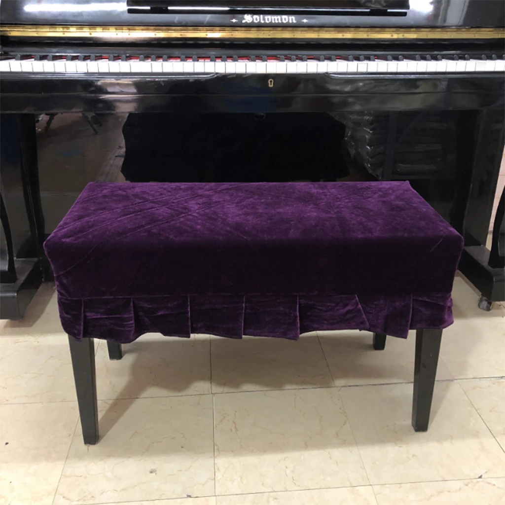 Violet 2-Seater Универсальный стул для фортепиано, чехол для скамейки, украшенный макраме, для пианино, одноместный/двухместный скамейка - Цвет: Violet 2-Seater