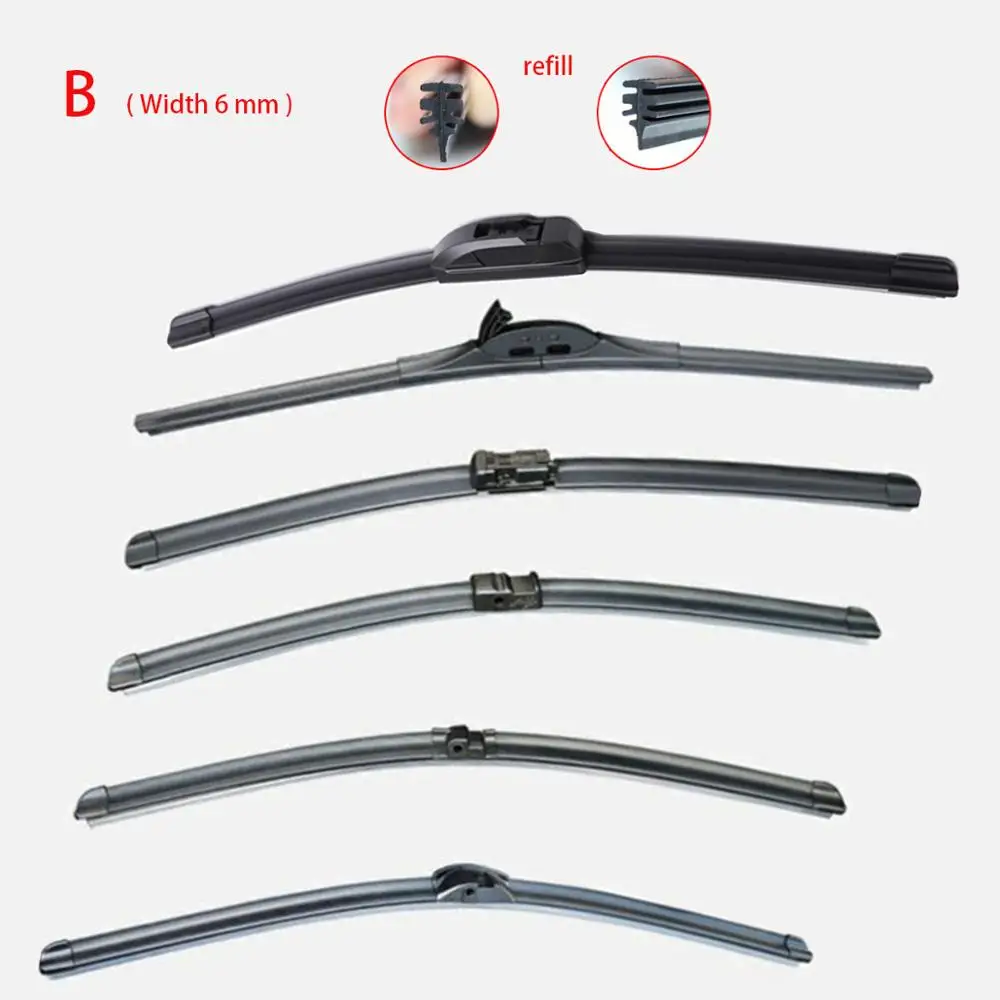Premium Universal Windshield Wiper Refill Strips - Five Variants