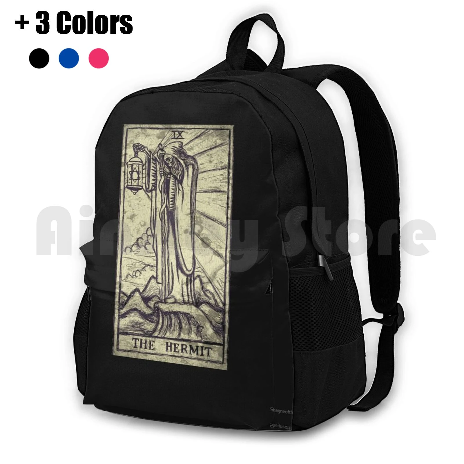 de senderismo al aire libre The Hermit, bolsa deportiva escalada, el ermitaño, hermetico, oculto, Tarot, esqueleto, bruja|Mochilas| - AliExpress