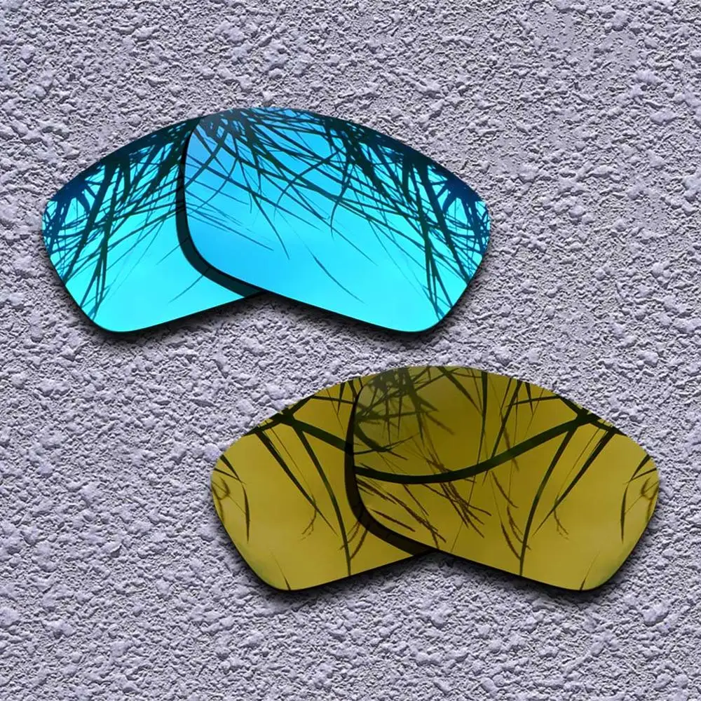 2 Pairs Polarized Replacement Lenses for Oakley Fuel Cell Sunglasses- Multiple Choices - Цвет линз: Blue-Copper