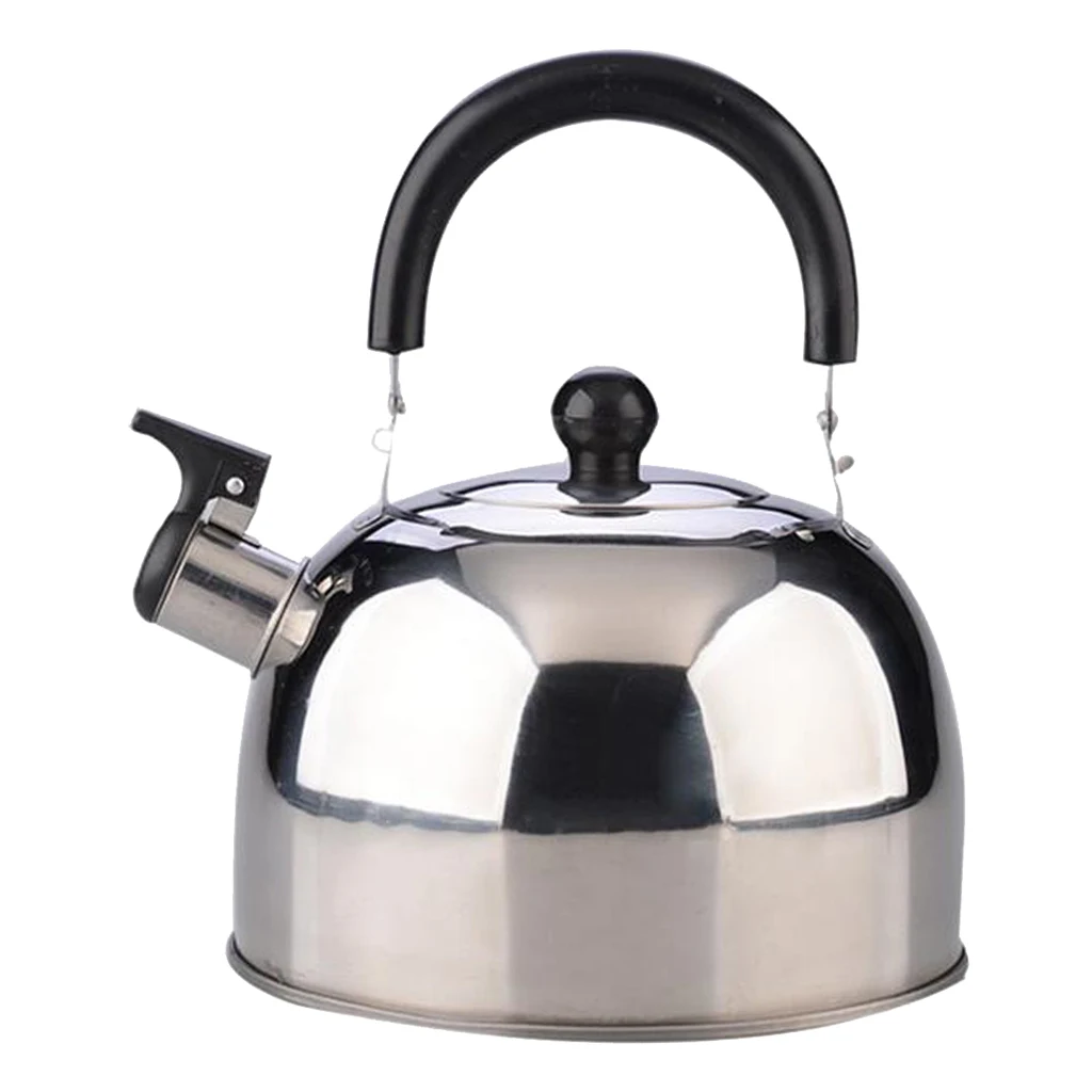 3L Stainless Steel Whistling Kettle Teapot Electric Stove Gas Hobs Camping