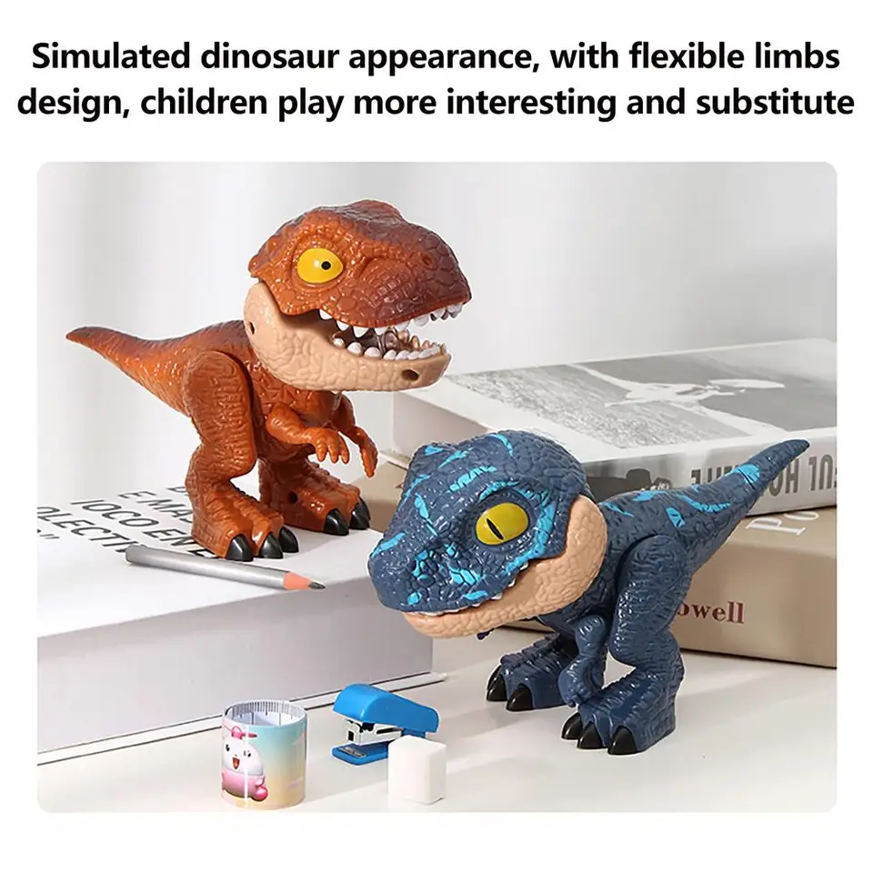 5 in 1 set di cancelleria creativa modello di dinosauro temperamate righello gomma cucrice set studenti strumenti di apprendimento giocattoli per bambini  21