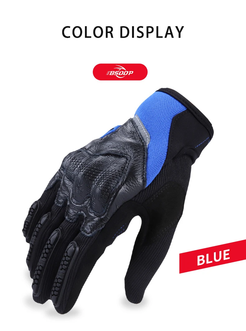 Полный палец moto rcycle перчатки сенсорный экран лампа-рефлектор moto s перчатки для верховой езды мужчины/женщины амортизация гонки guantes moto